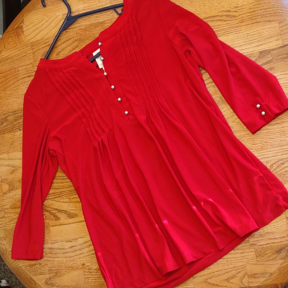 Red blouse